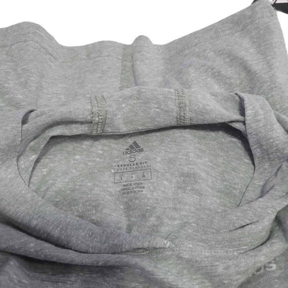 NWT Boys Size S (8) Long Sleeve Hooded Tee  Snow Heather/ Light Green - Picture 3 of 4